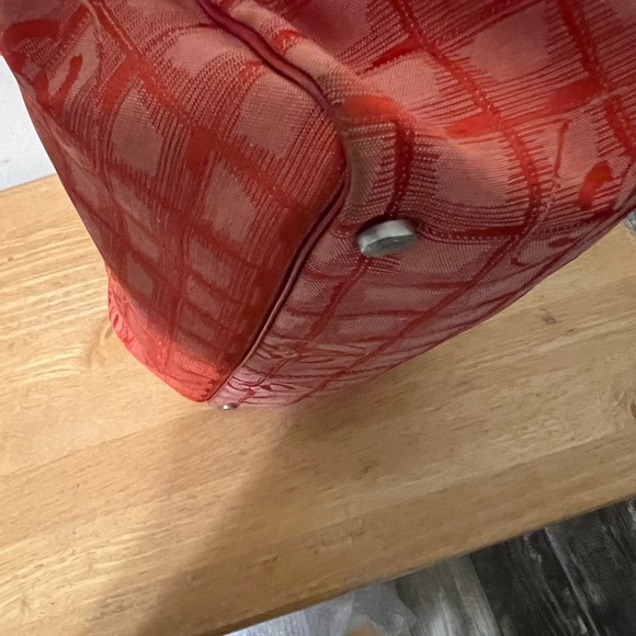 Chanel Red New Travel Line Nylon Tote - Picture 6 of 13